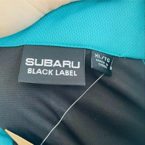 Subaru Black Label Quarter Zip Long Sleeve Top Athletic Recycled Materials XL - Picture 8 of 10